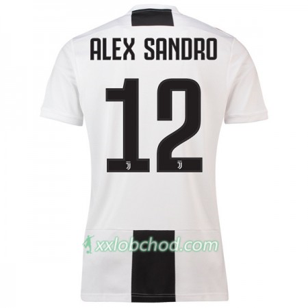 Fotbalové dresy Juventus Alex Sandro 12 Domácí Dres 2018/19 Krátký Rukáv